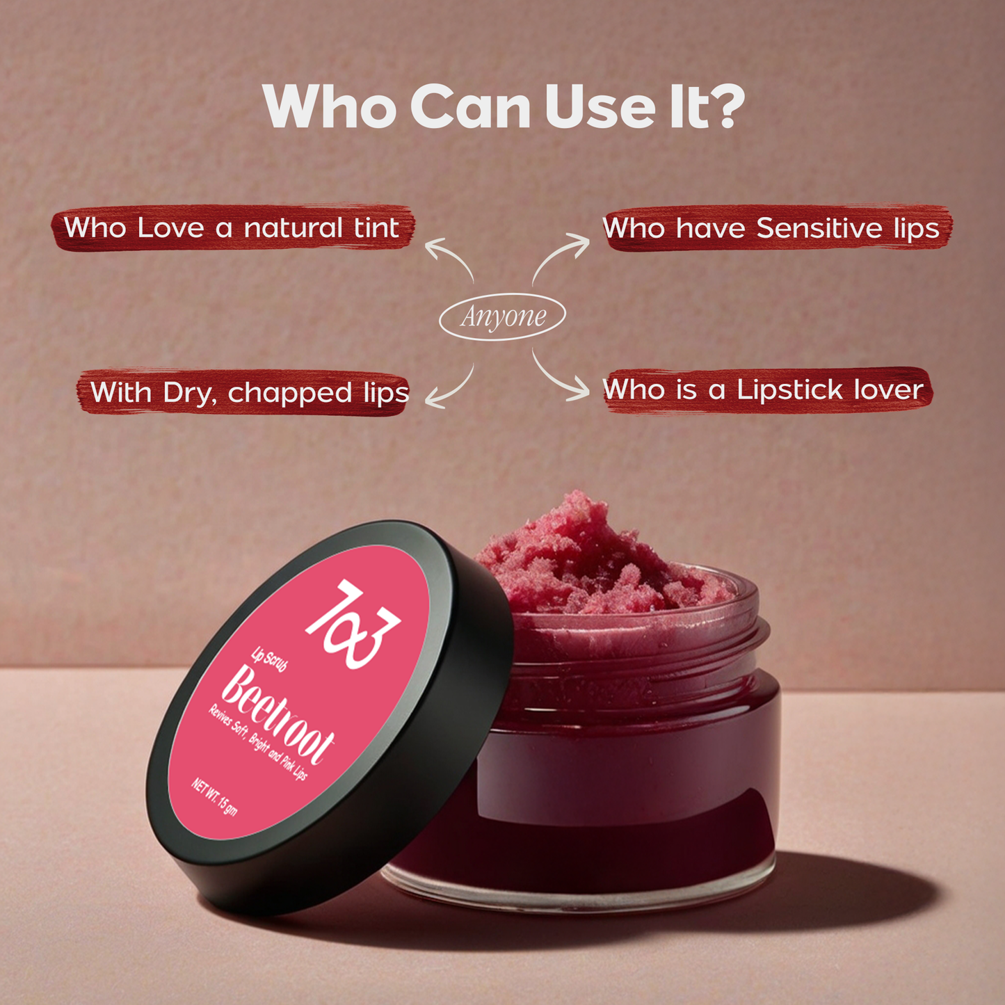 Use of Beetroot Lip Scrub