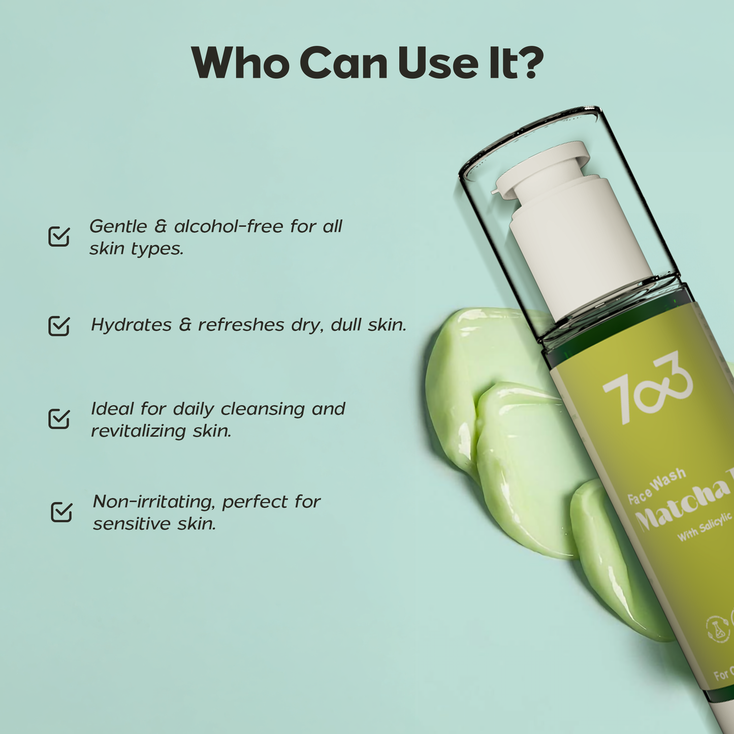 Green Tea Face Wash with Salicylic Acid For All Skin Type