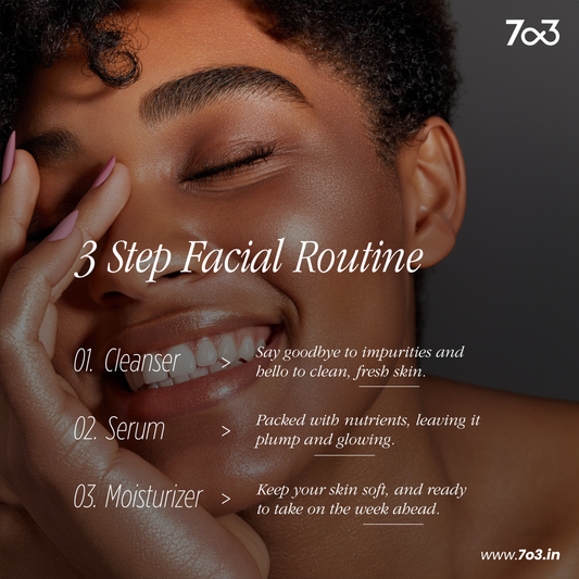 Natural Skincare Routine with 7o3 for Radiant Skin