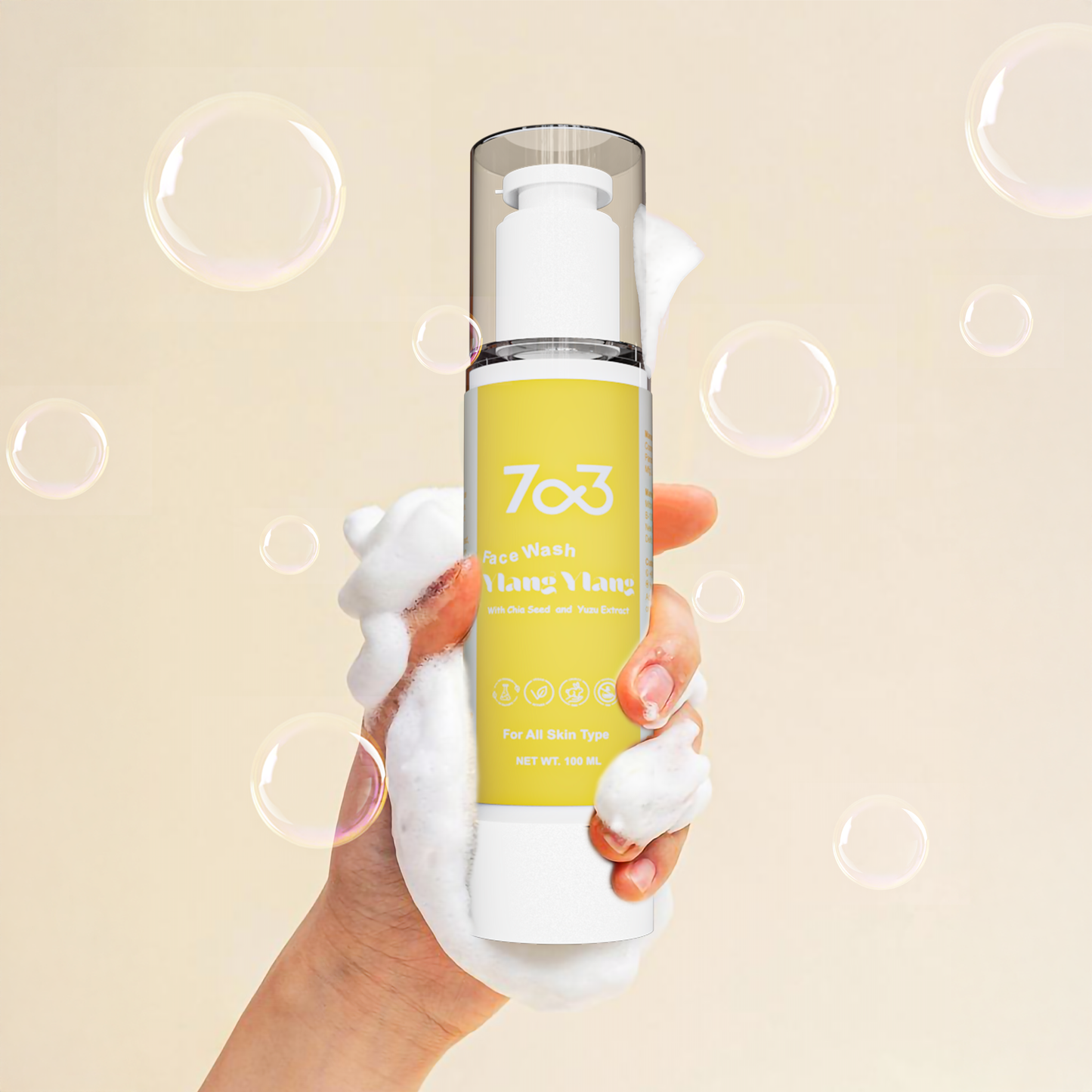 Face Wash with Chia Seed & Yuzu for Dry & Sensitive Skin