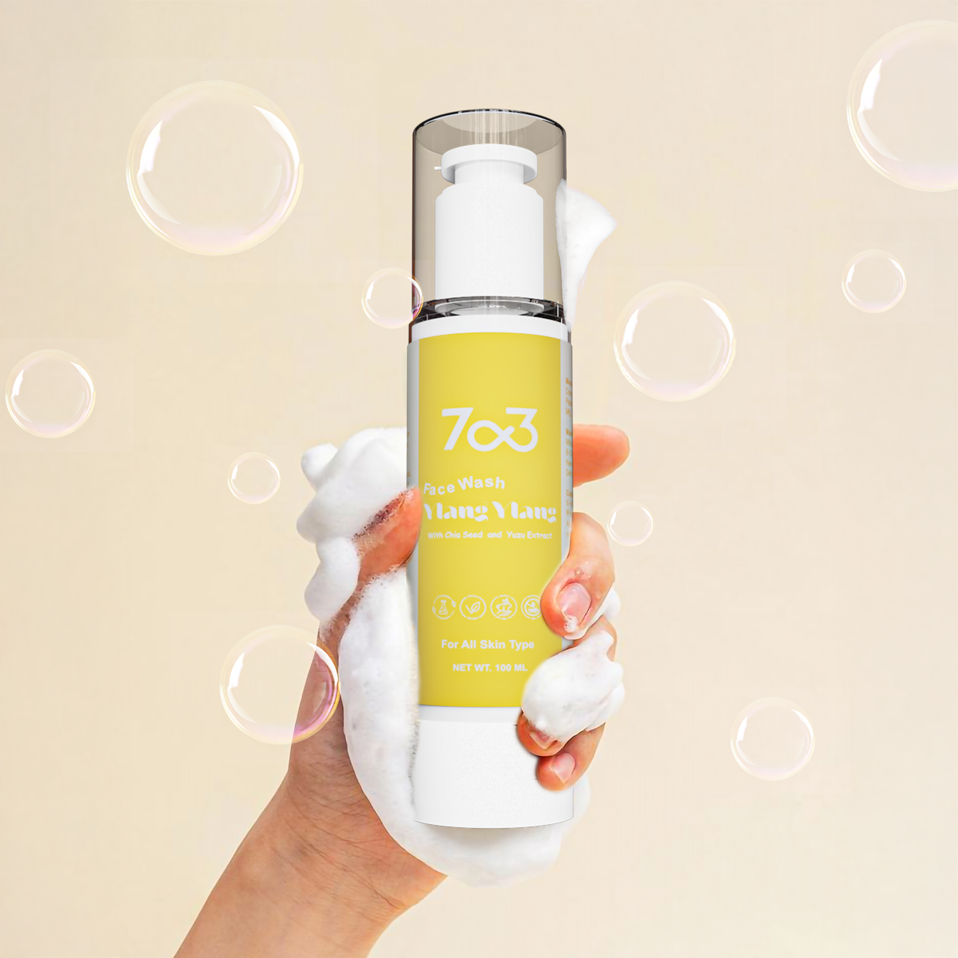 Face Wash with Chia Seed & Yuzu for Dry & Sensitive Skin