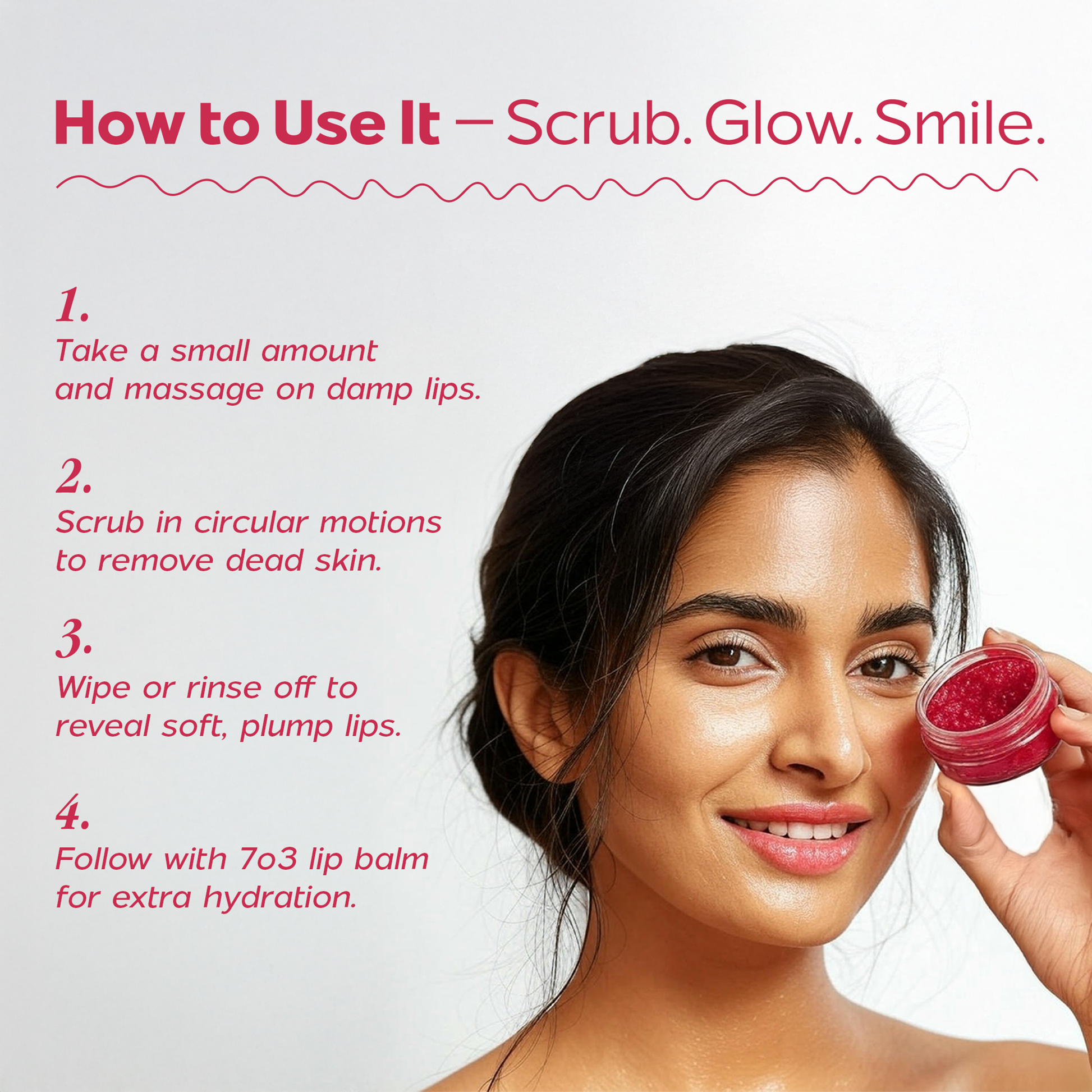 How to use Beetroot Lip Scrub
