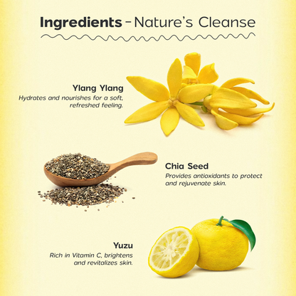 Face Wash with Chia Seed & Yuzu for Dry & Sensitive Skin