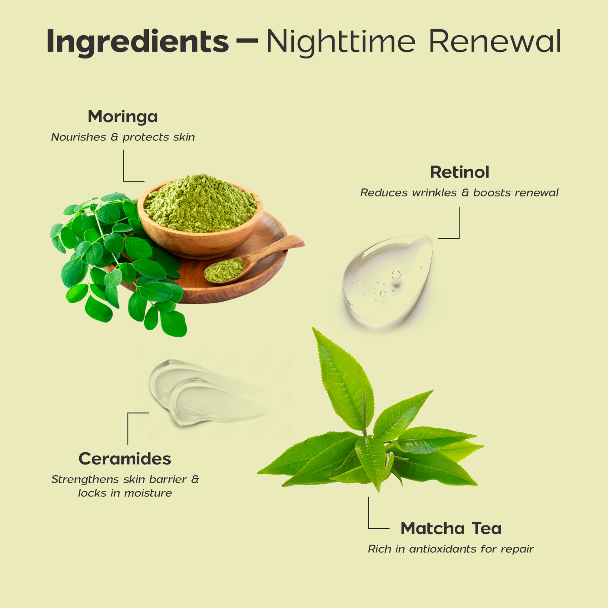 Ingredients in Night Cream for Men & Women